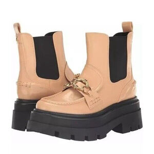 Circus NY Sam Edelman Brooks SZ 9 Platform Chelsea Boot Women BLONDE